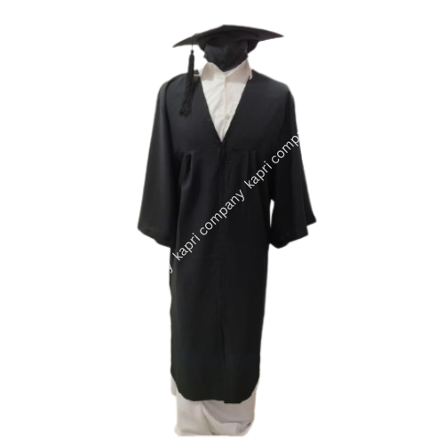 Black Graduation Gown & Cap Set(Purchase)
