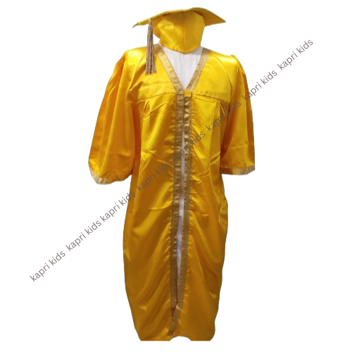 Yellow Graduation Gown Set