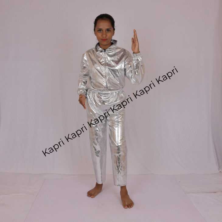 Silver Metallic Dance & Drama Costume