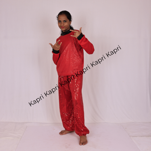 Red Sequin Dance Costume