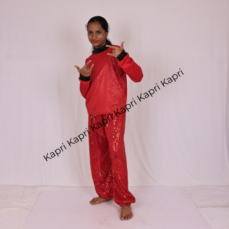 Red Sequin Dance Costume