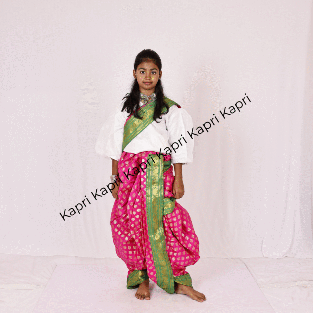 White Shirt With Pink Printed Dhoti - Contemporary Costumes