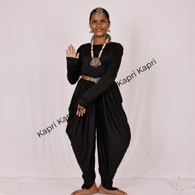 Black Top & Black Patiala Pant - Classical Dance