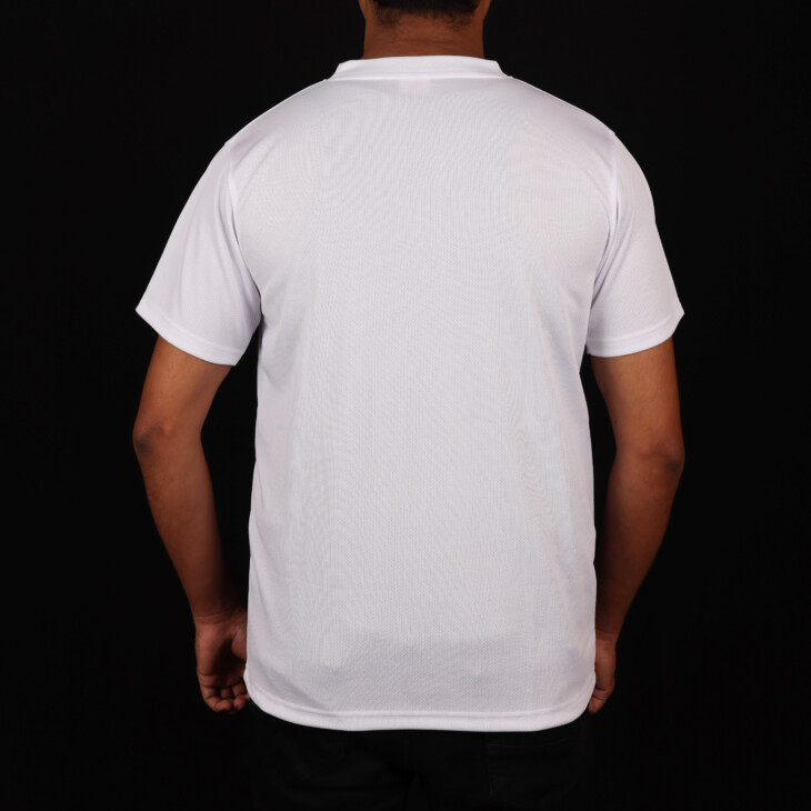 Round Neck White T-Shirts - Polyester - Image 4