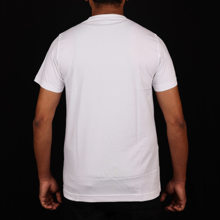 Round Neck White Tshirts - Cotton - Image 4