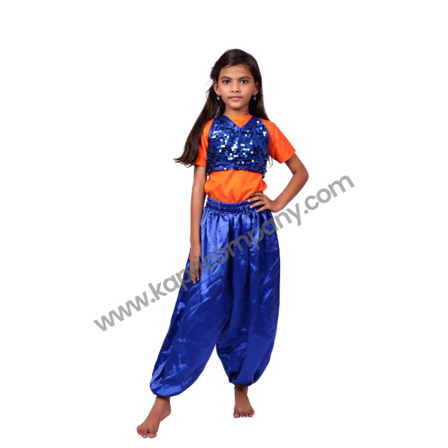 Blue Red Dress Costume