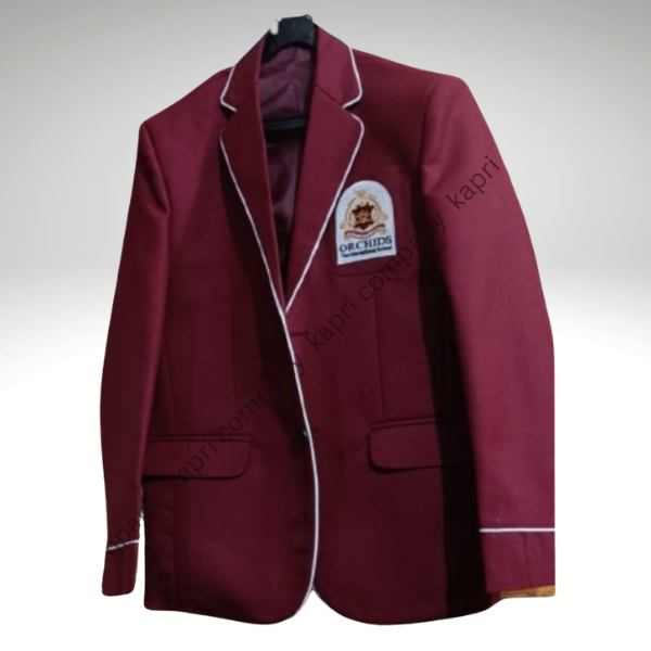 Premium School Blazer – Maroon Formal School Uniform Blazer
