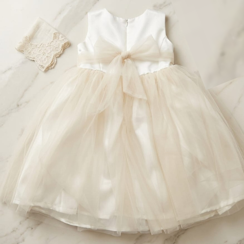 Elegant Ivory Princess Party Dress for Girls