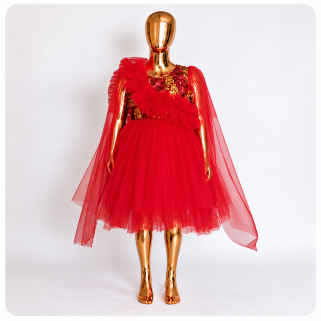 Pink Fairy Tulle Party Dress for Girls